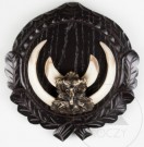 Trofeplate. villsvin, mørkebeiset eik 17,5 CM thumbnail
