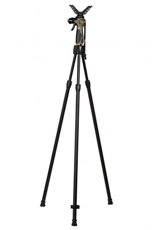 Skytestøtte med tre ben.