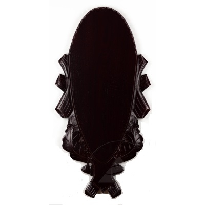 Trofeplate for hjort mørkebeist eik 50x23 cm