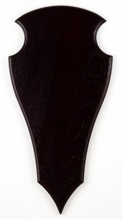 Trofeplate for hjort mørkebeist eik 50x26 cm