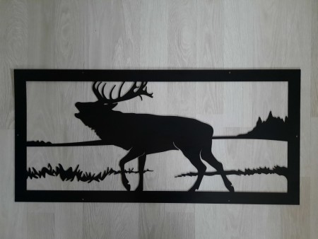 Metallplate Hjort